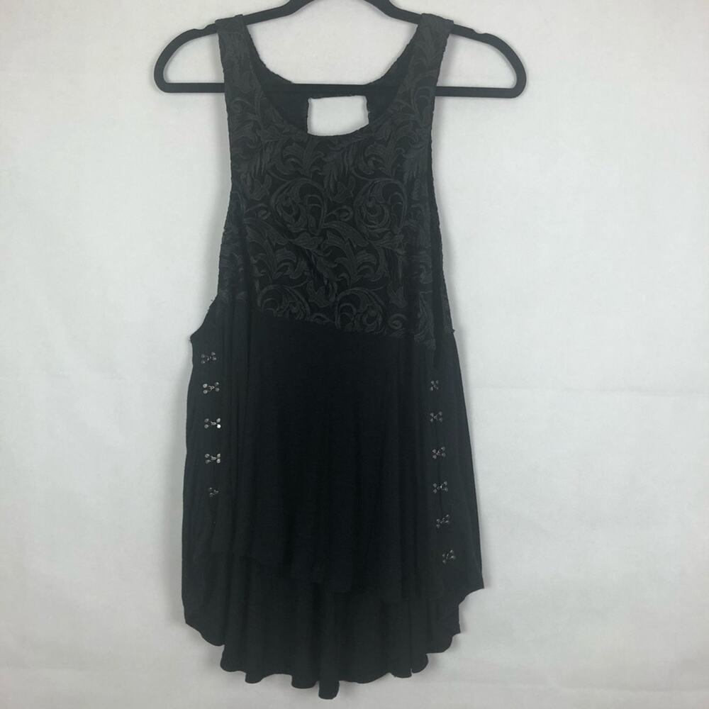 Tokyo Darling Top Womens Medium Mesh Lace Fairygoth Whimsigoth Boho Edgy Flowy